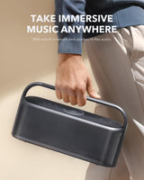 Parlante Bluetooth portátil Soundcore Motion X600 con audio espacia...