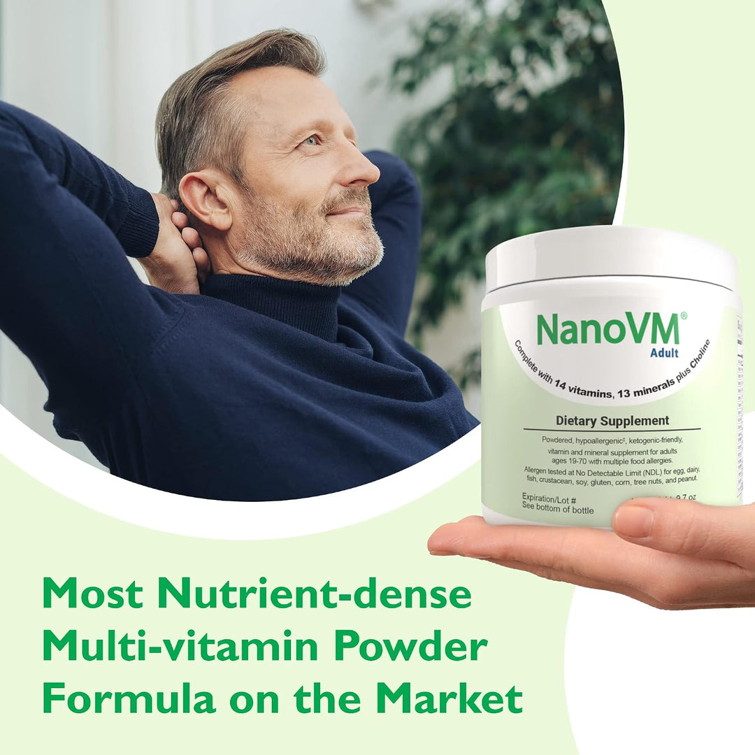 NanoVM Adulto, Suplementos Vitamínicos Libres de Alérgenos, Multivi...