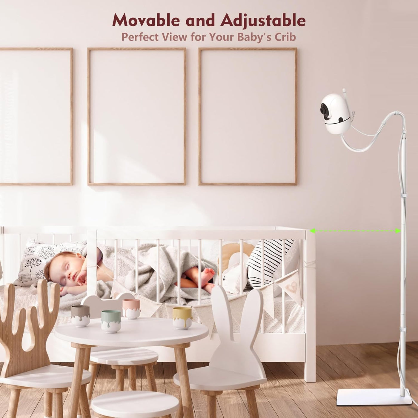 Soporte de suelo para monitor de bebé compatible con HelloBaby, Nan...