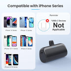 [Paquete de 2] Mini cargador portátil para iPhone, 5200 mAh