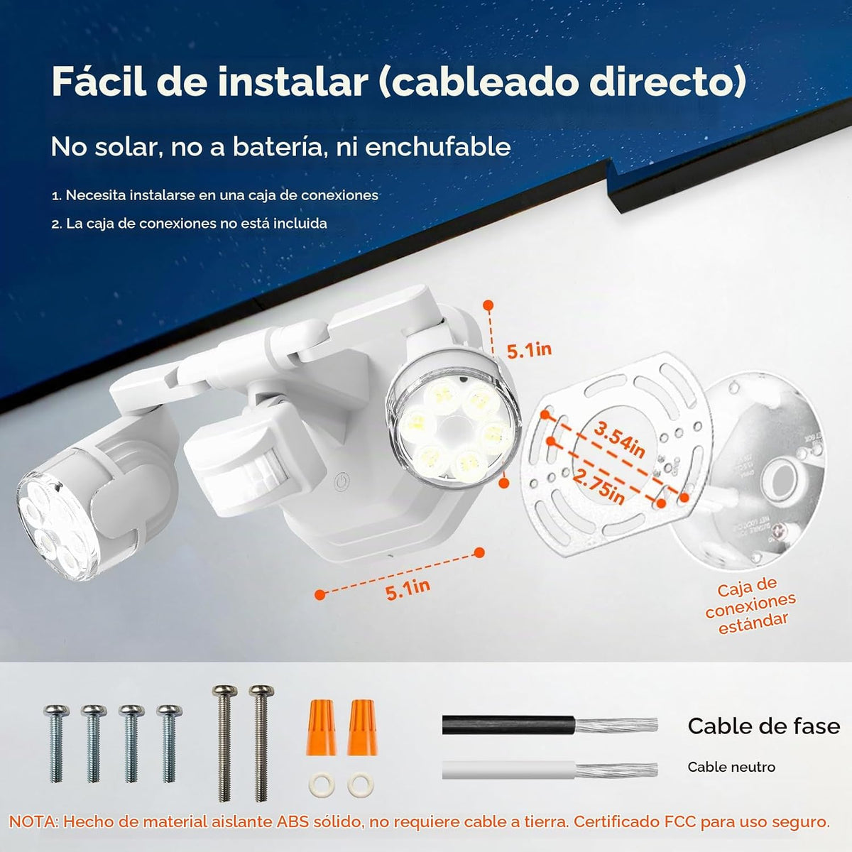 OREiN Luces para exteriores con sensor de movimiento, ajuste súper ancho de 450°, regulables, del atardecer al amanecer, luces de inundación para exteriores, 5000 K/12 W (equivalente a 150 W) luces