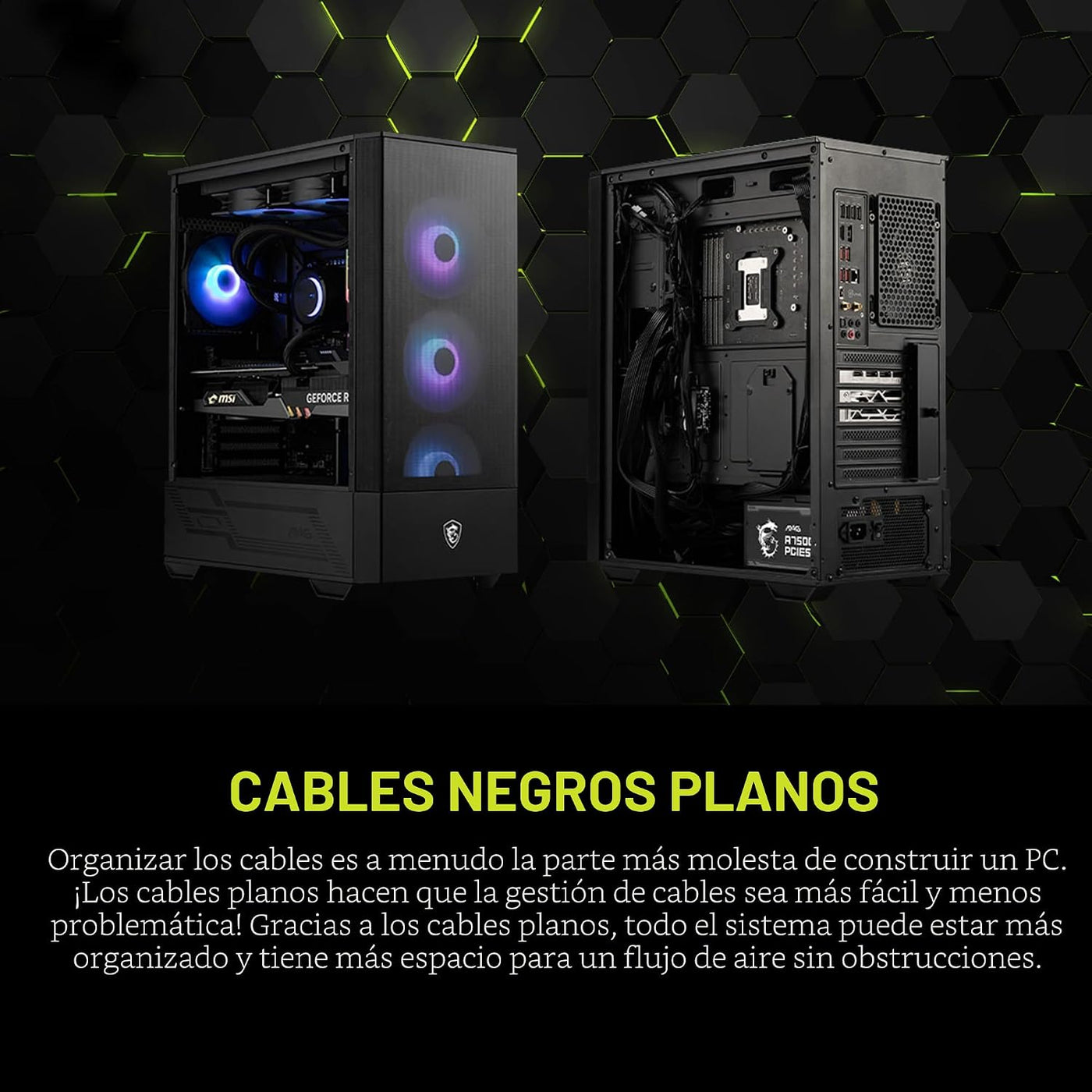 MSI MAG A750GL PCIE5, fuente de alimentación compacta totalmente mo...
