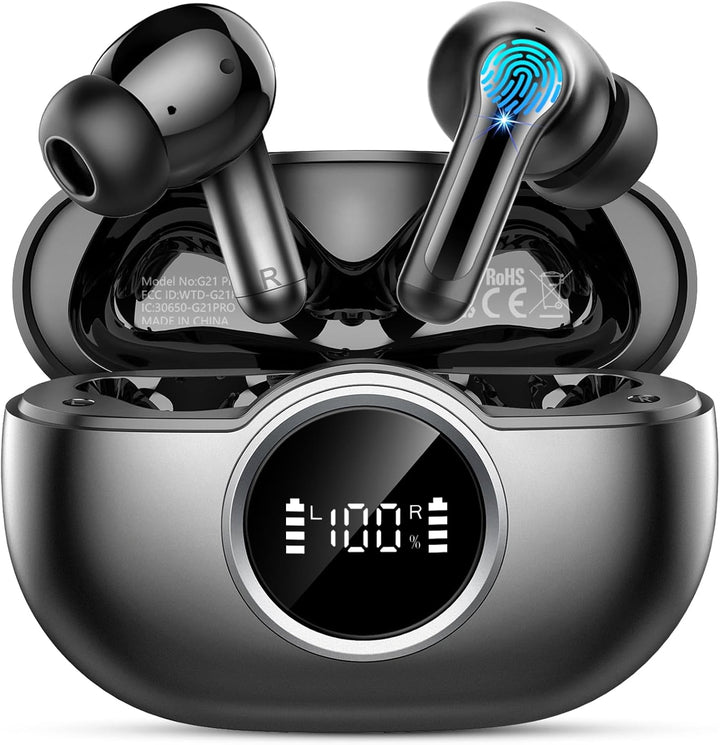 Auriculares inalámbricos, 2026 Bass-3.0 Bluetooth 5.4 auriculares e...