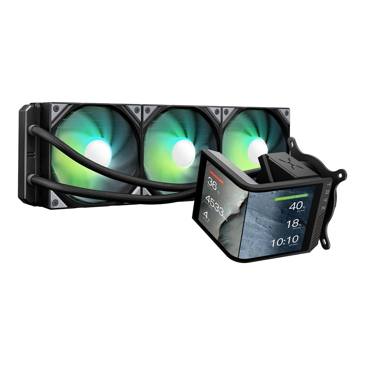 TRYX Panorama SE 360 ARGB 360mm AIO Giratoria Pantalla AMOLED Curva...