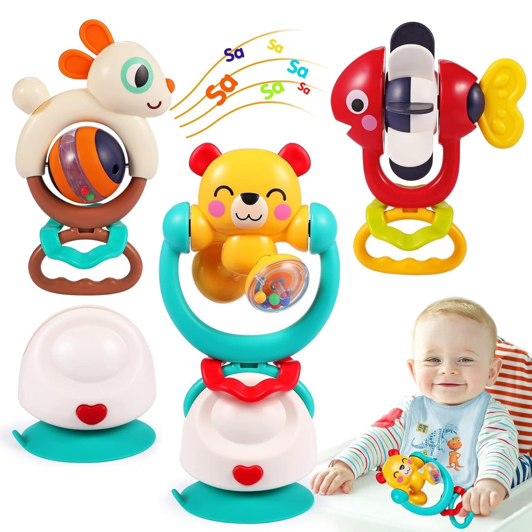 Juguetes para bebés de 6-12 meses, conjunto de 3 juguetes para sill...