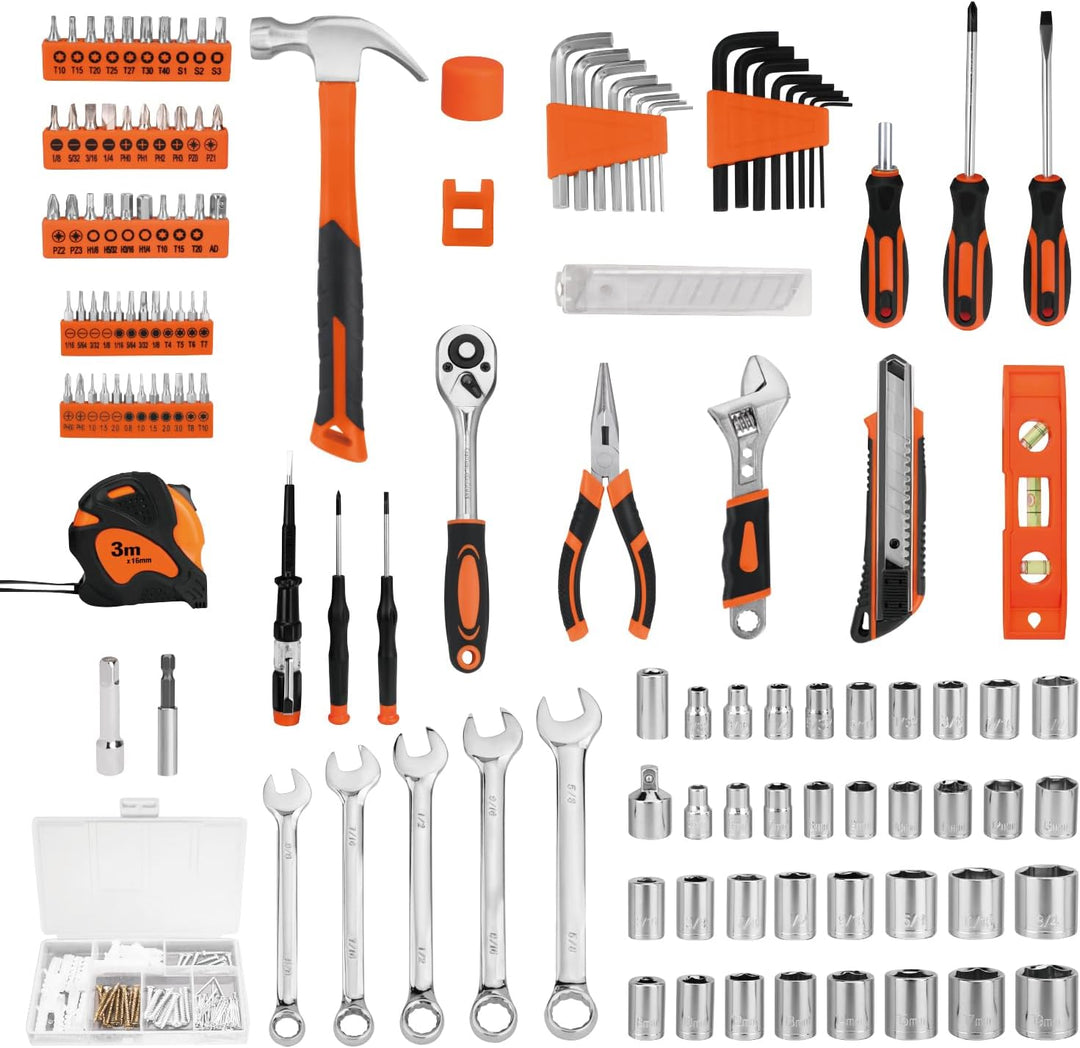 Juego de herramientas de 248 piezas - Kit de herramientas manuales...