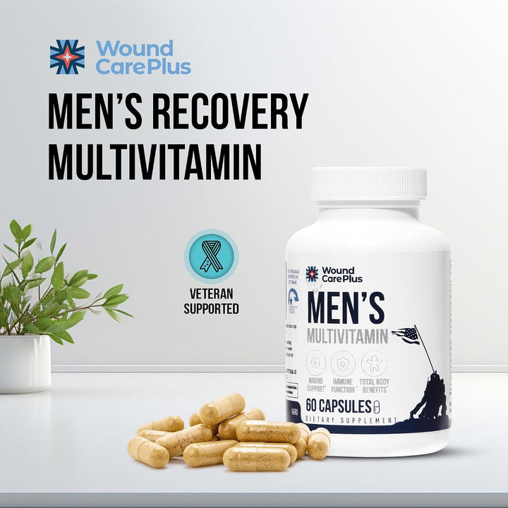 Wound Care Plus - Multivitamínico para hombre, mezcla integral de v...