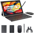 IWEGGO Tablet Android 15, 10 pulgadas 18 GB RAM+128 GB ROM/2TB tableta expandible, Negro