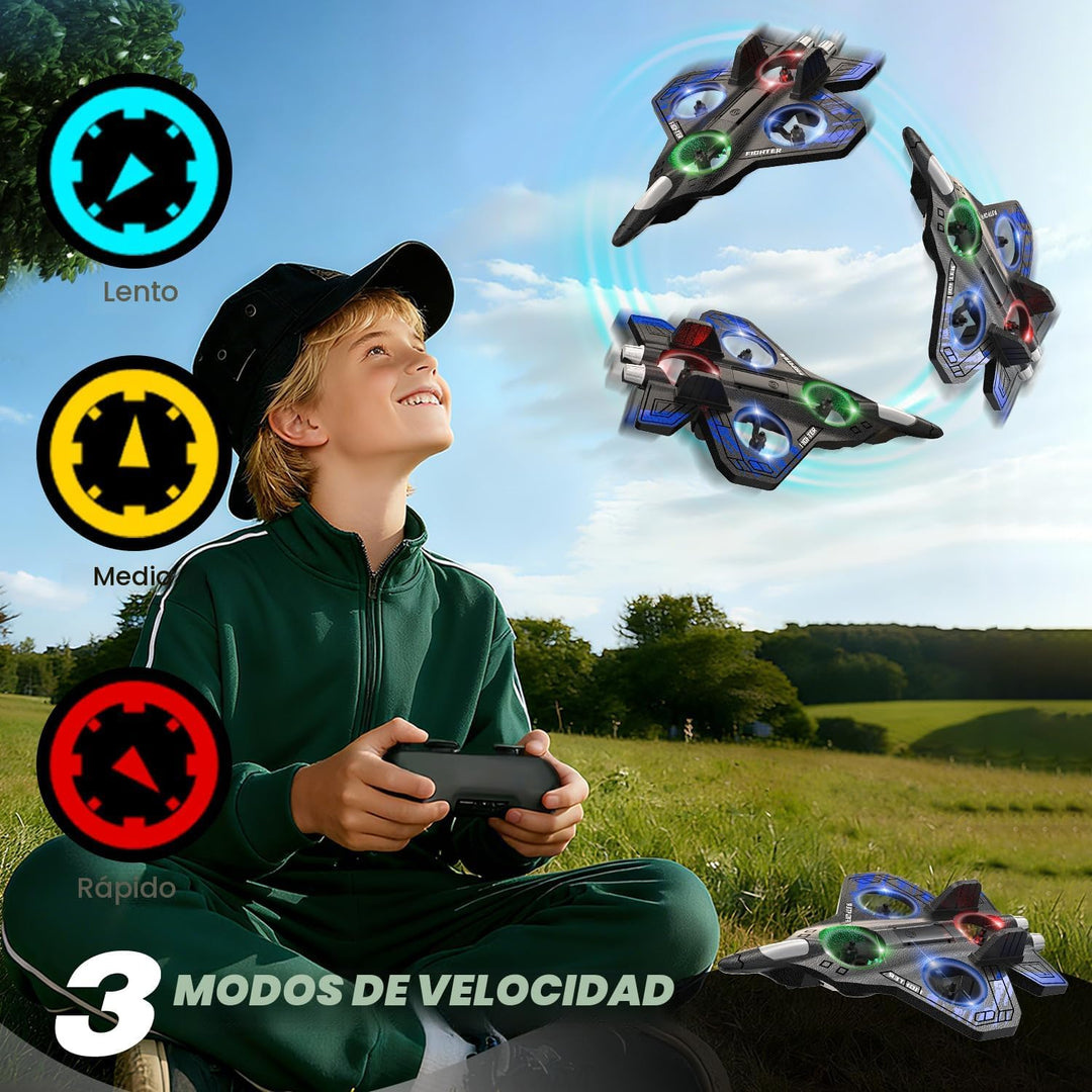 Lovovia Aviones de control remoto de espuma, aviones RC con luz, av...