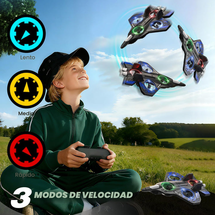 Lovovia Aviones de control remoto de espuma, aviones RC con luz, av...