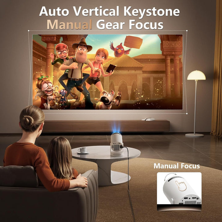 Trunera Mini proyector inteligente con WiFi 6 y Bluetooth 5.0, comp...