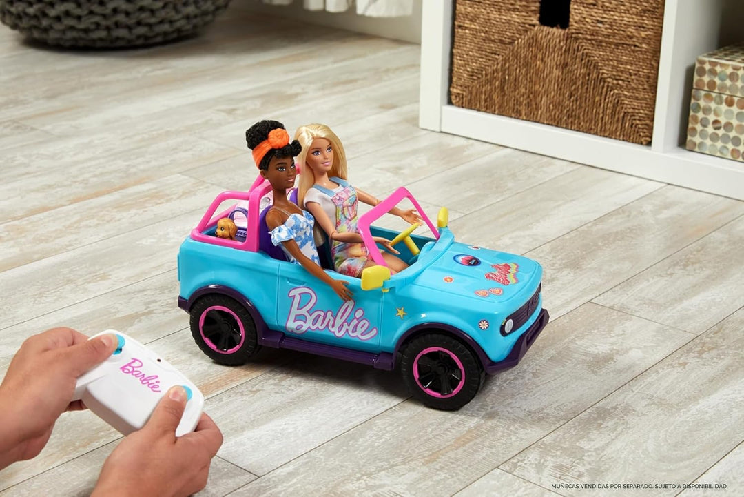 Barbie Hot Wheels RC SUV vehículo rosa con control remoto