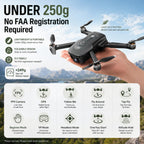 Holy Stone HS175D Drone GPS con cámara 4K para adultos, menos de 8.78 oz, cuadricóptero RC plegable con retorno automático, vuelo de 46 minutos de largo, sígueme, motor sin escobillas, mosca circular, vuelo de punto de referencia, retención de altitud