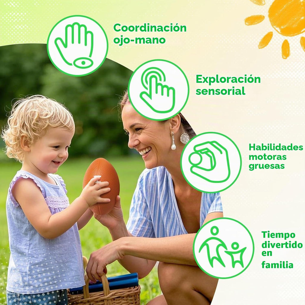 Paquete de 6 bolas suaves para niños, juguetes deportivos al aire libre, bolas de espuma pequeñas