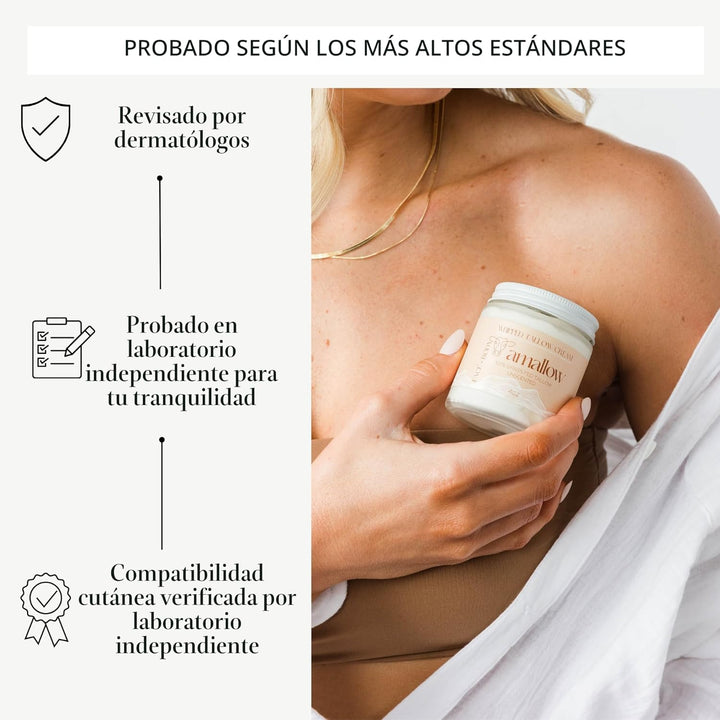 Amallow 100% Sebo de carne de res alimentado con pasto para el cuid...