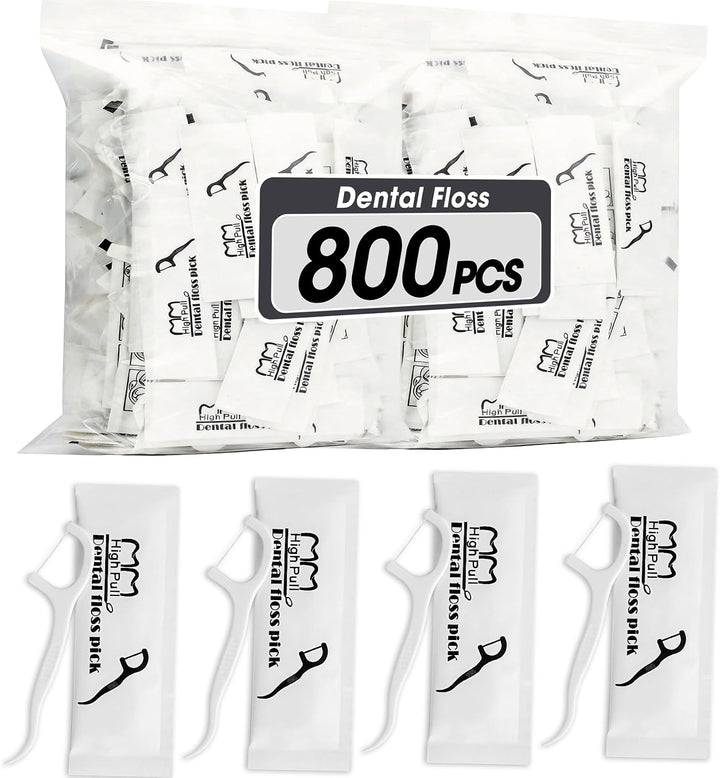 AZEN 800 unidades de hilo dental a granel, palillos de hilo dental...