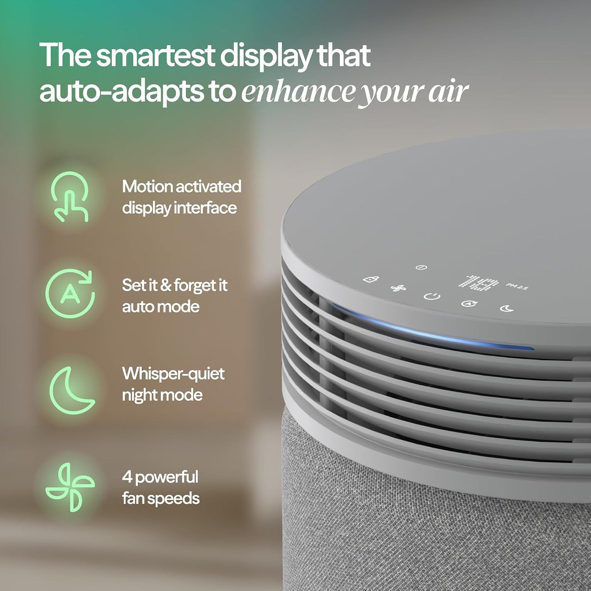 BLUEAIR Purificadores de aire para el dormitorio del hogar y el dormitorio