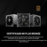 MSI MAG A550BN, fuente de alimentación compacta no modular de 550 W...