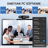 EMEET Cámara web C960 1080P con micrófono, 2 micrófonos, FOV de 90°...