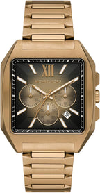 Michael Kors Hayes Square Sports Reloj para hombre, reloj de acero inoxidable para hombre