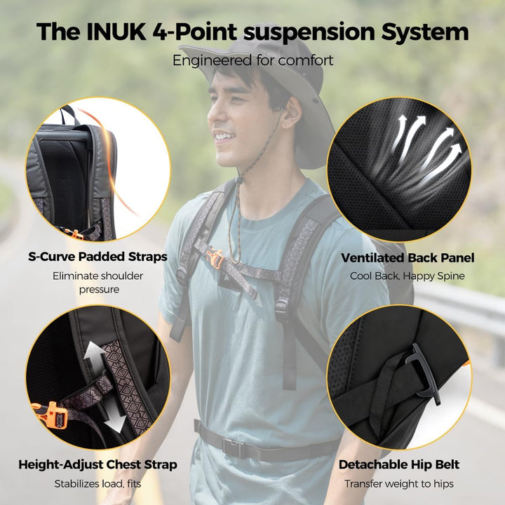 INUK Mochila para laptop para estudiantes universitarios y trabajo,...