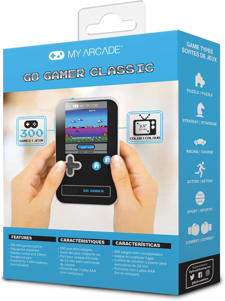 My Arcade Go Gamer Classic-Blue: consola electrónica portátil con 3...