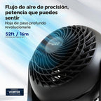 IRIS USA WOOZOO Ventilador de escritorio pequeño, inclinación verti...