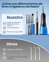 Cepillo de dientes eléctrico con hilo dental de agua para dientes,...