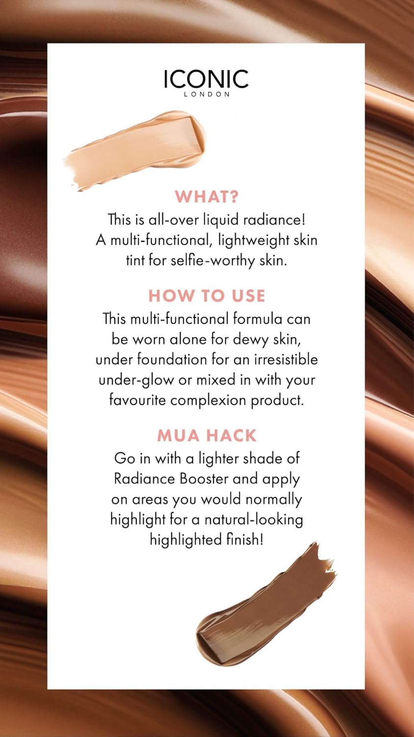 ICONIC LONDON Radiance Booster | Tinte ligero para la piel Liquid R...