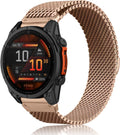 QuickFit - Correa de reloj de metal de 0.866 in para Garmin Fenix 9/9 Pro