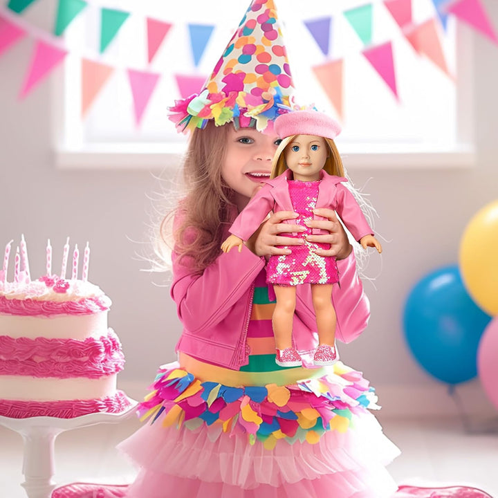 Accesorios de ropa para muñecas americanas de 18 pulgadas, maleta d...