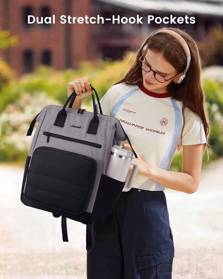 LOVEVOOK - Mochila de computadora portátil para mujer, mochila de t...