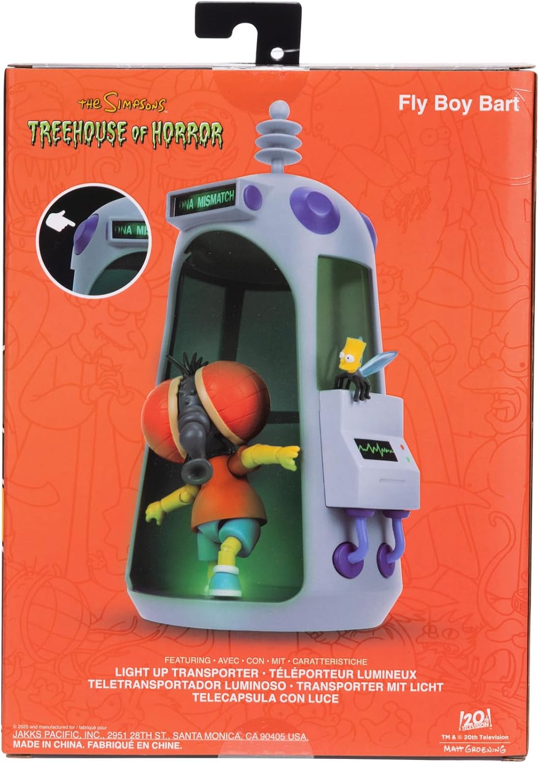 JAKKS Pacific Fly Boy Bart - Figura de acción de 5 pulgadas Treehouse of Horror VIII
