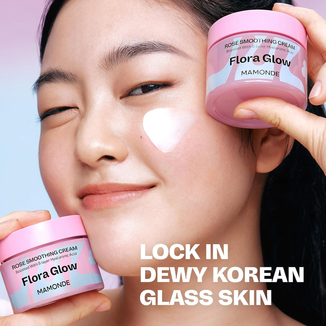 Mamonde Crema suavizante Flora Glow Rose | Hidratante e hidratante...