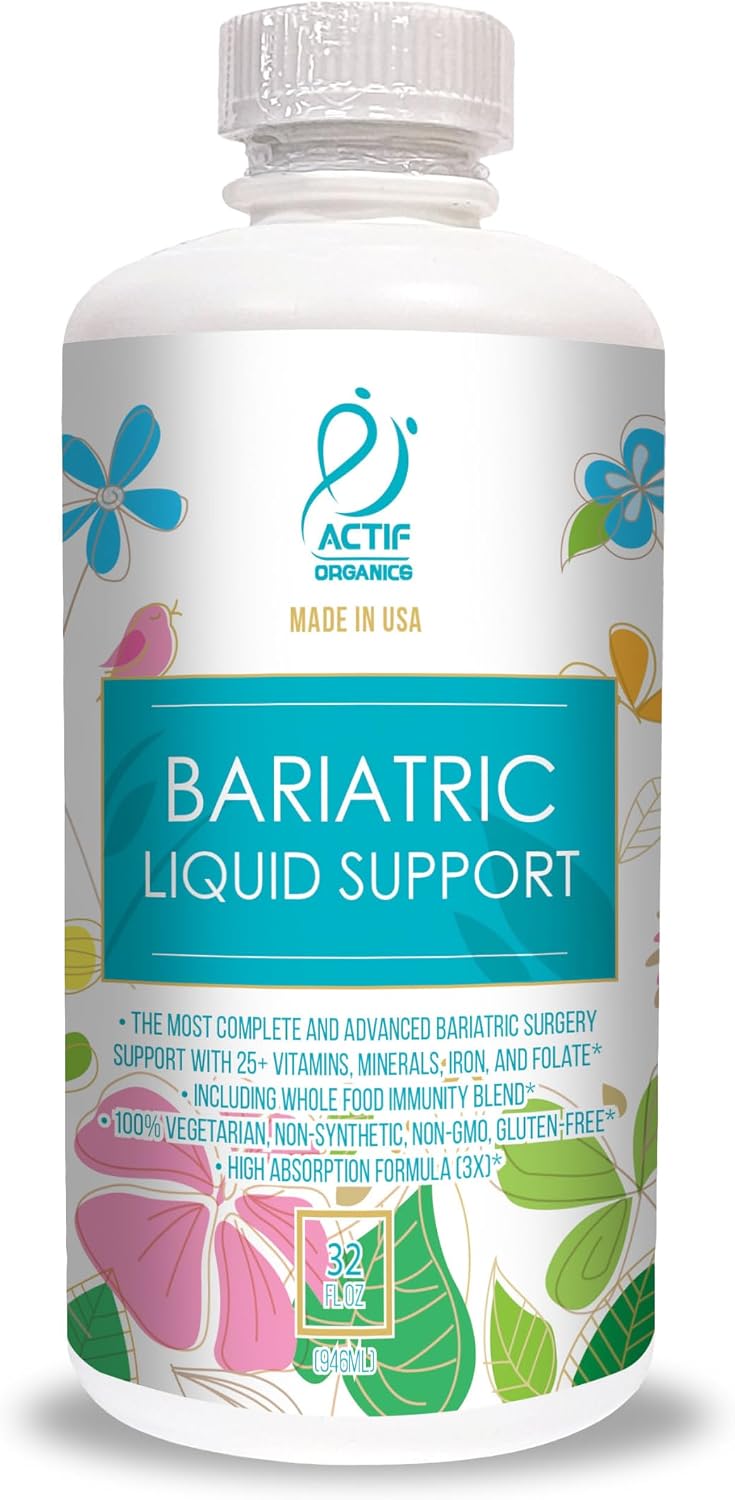 ACTIF Multivitamínico líquido bariátrico orgánico con más de 25 vit...