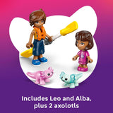 LEGO Friends Axolotl Adventure Boat Building Toy para