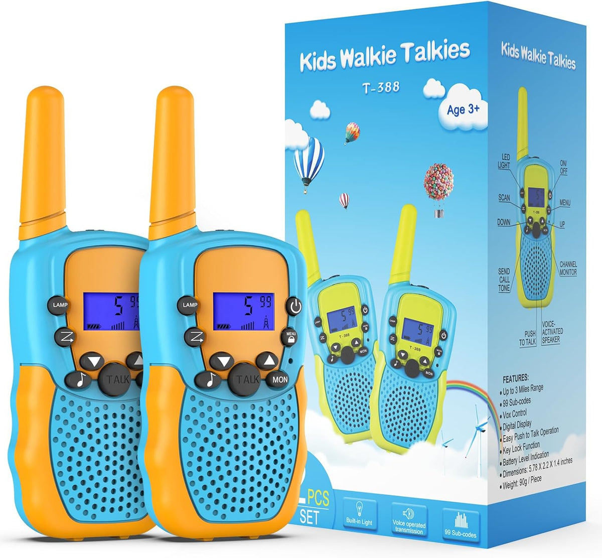 Selieve Juguetes para niños y niñas de 3 a 12 años, Naranja