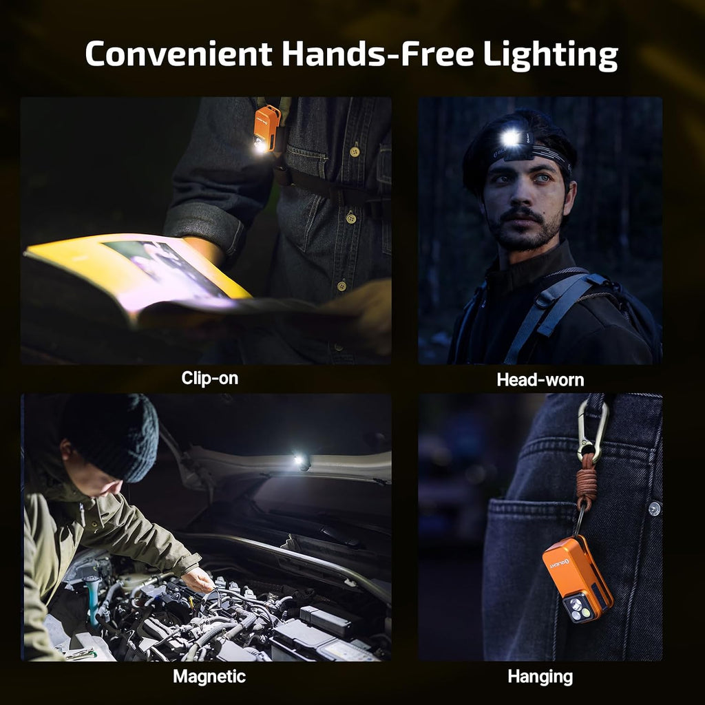 OLIGHT Oclip Pro - Linterna recargable EDC con clip, color naranja