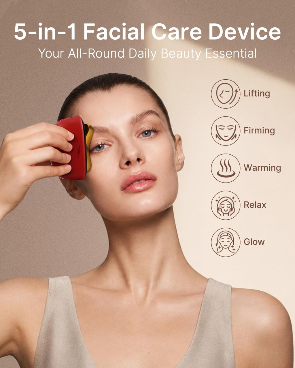 Nuevo kit de Gua Sha con calefacción eléctrica GS5 Pro