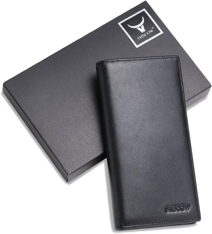 HISCOW Cartera larga plegable con 15 ranuras para tarjetas de crédi...