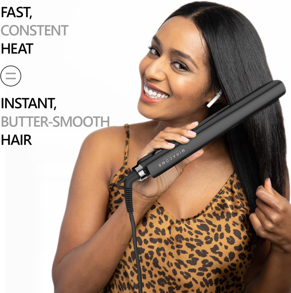 MIRACOMB Plancha de pelo profesional de 1 pulgada