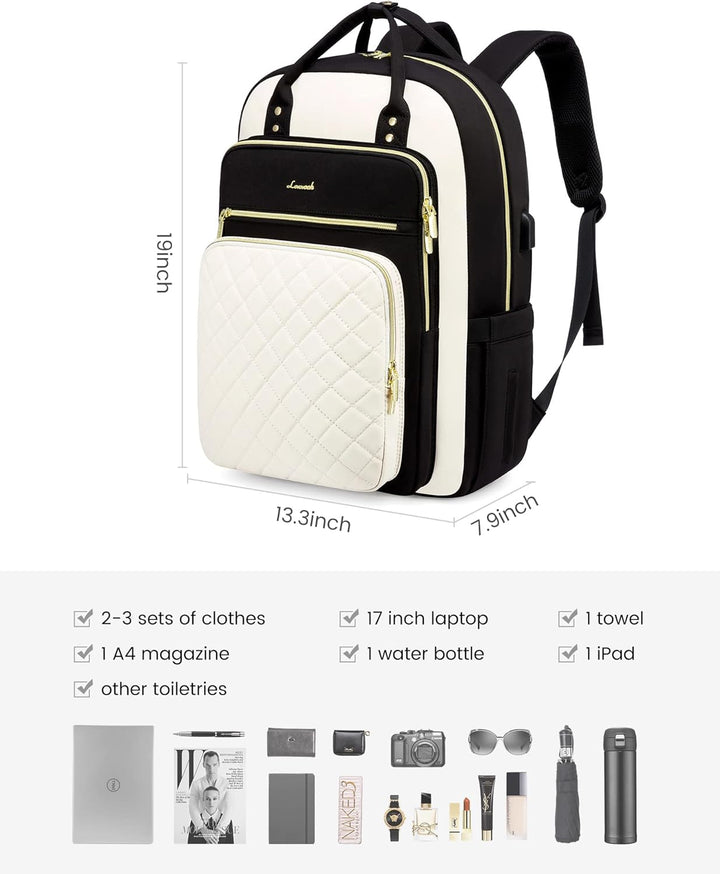 LOVEVOOK Mochila para computadora portátil para mujer, mochila para...
