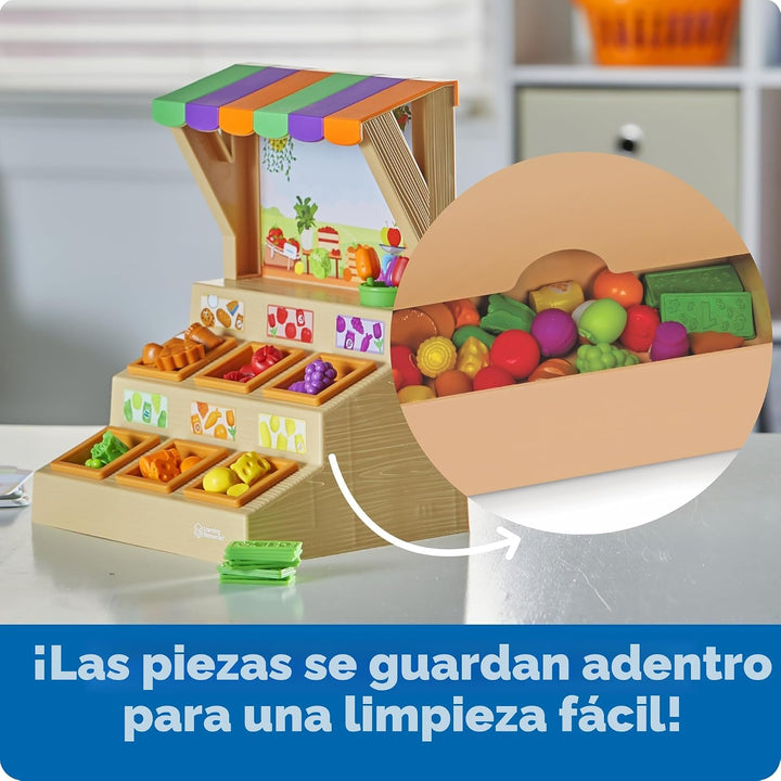 Learning Resources Mini Farmstand Juego de clasificación de la gran...