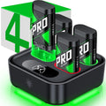 Cargador actualizado para Xbox One Controller Battery Pack con cuatro baterías recargables USB C Xbox Series X|S, One S/One X/Elite Controller Charger Station Accesorios