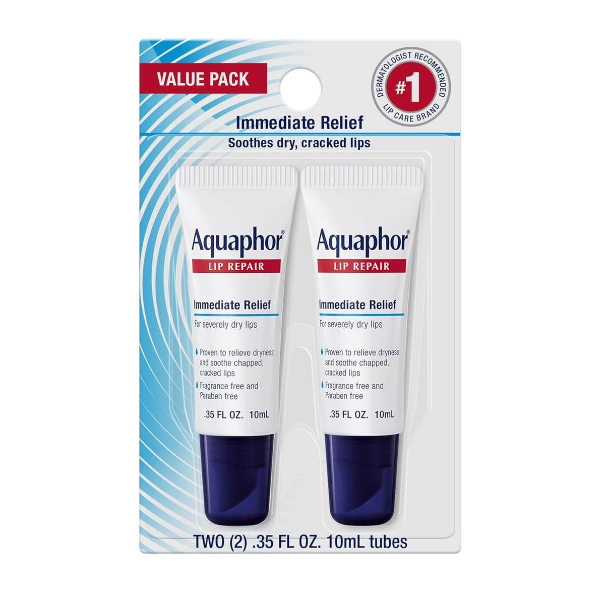 Aquaphor Ungüento para reparación de labios, paquete de bálsamo lab...