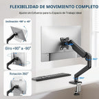 GRIFEMA Soporte de monitor de resorte de gas para 13-32", brazo de monitor