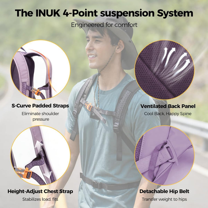 INUK Mochila para laptop para estudiantes universitarios y trabajo,...