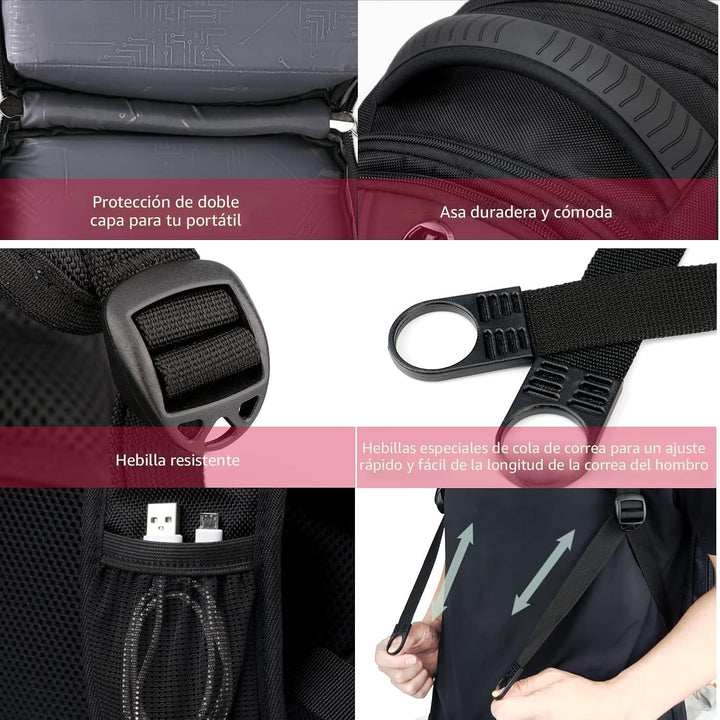 Swissdigital - Mochila de diseño para viaje para hombres, compatibl...