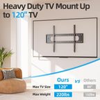 75 85 86 98 100 pulgadas resistente TV montaje en pared bajo perfil soporte