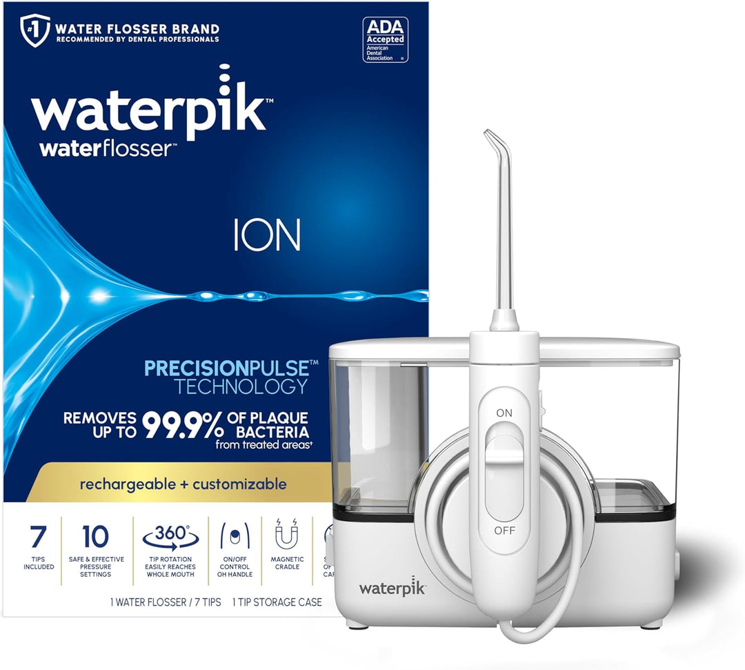 Waterpik ION - Irrigador dental profesional, recargable y portátil...